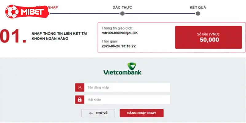 Hướng dẫn nạp tiền Mibet